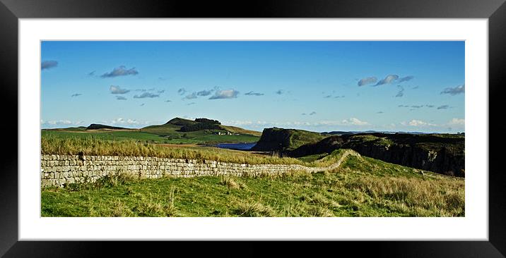 Roman Wall Framed Mounted Print by David Pringle