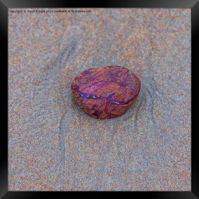 Sand and Stone Framed Print by David Pringle