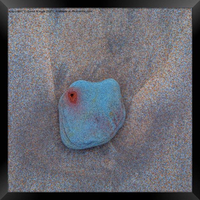 Sand and Stone Framed Print by David Pringle