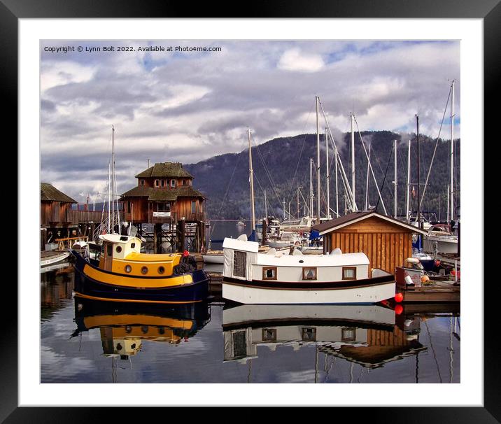 Cowichan Bay Vancouver Island Framed Mounted Print by Lynn Bolt