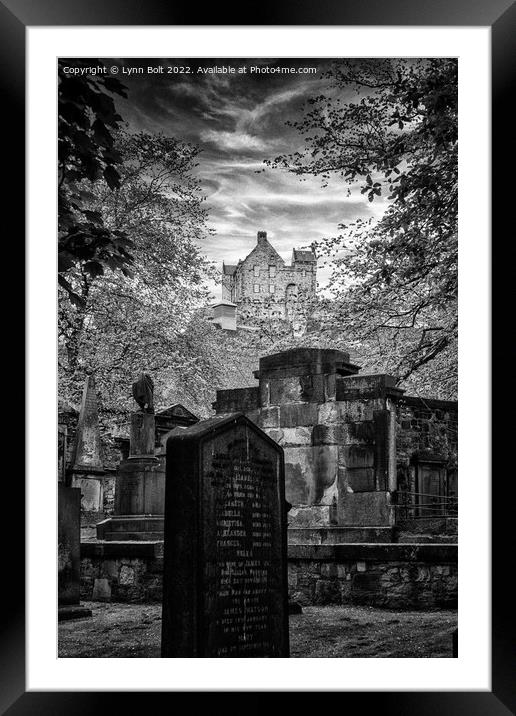 Edinburgh Castle Framed Mounted Print by Lynn Bolt