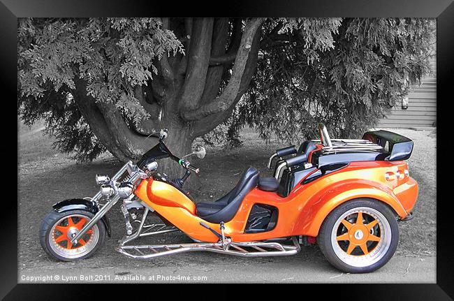 Harley Trike Framed Print by Lynn Bolt