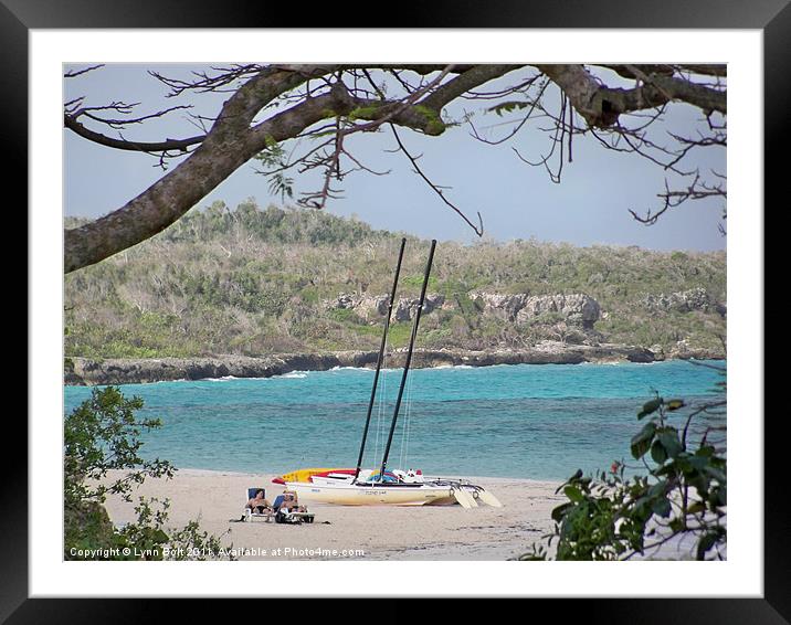 Guardalavaca Beach, Cuba Framed Mounted Print by Lynn Bolt