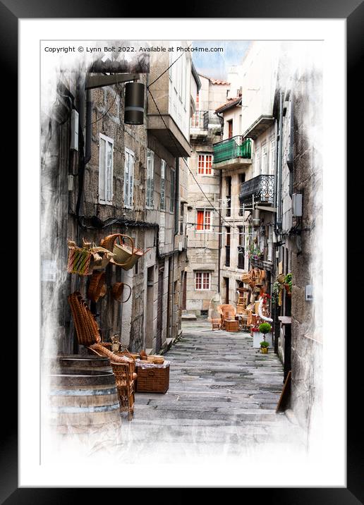 Basket Sellers of Vigo Spain Framed Mounted Print by Lynn Bolt