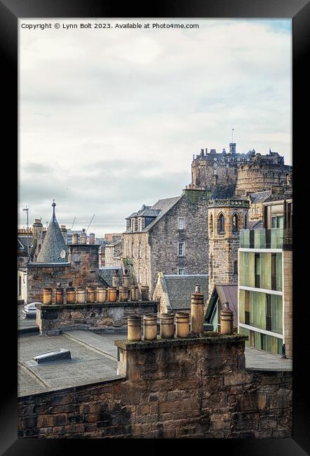 Rooftops of Edinburgh Framed Print by Lynn Bolt