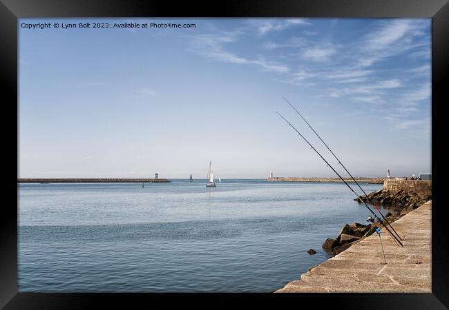 Fishing Framed Print by Lynn Bolt