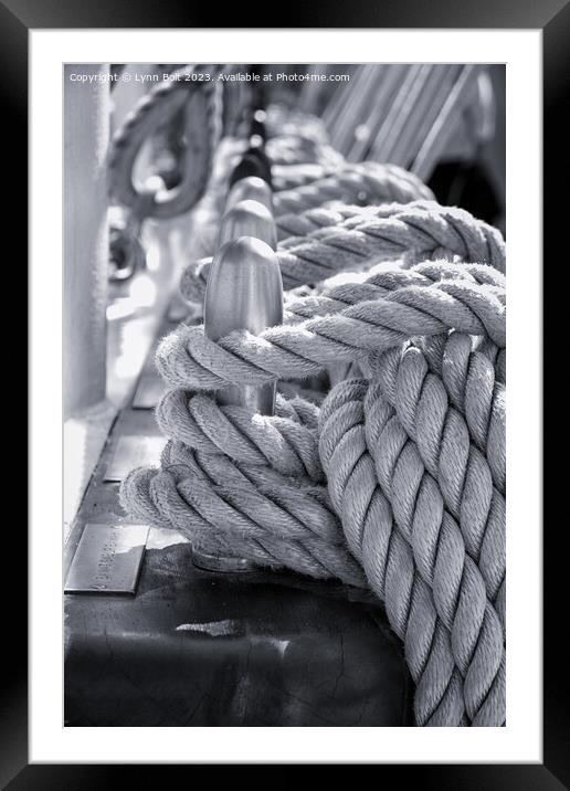 Ships Ropes Framed Mounted Print by Lynn Bolt