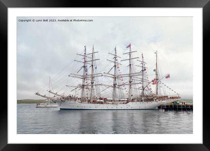 Tall Ships Lerwick Shetland Framed Mounted Print by Lynn Bolt