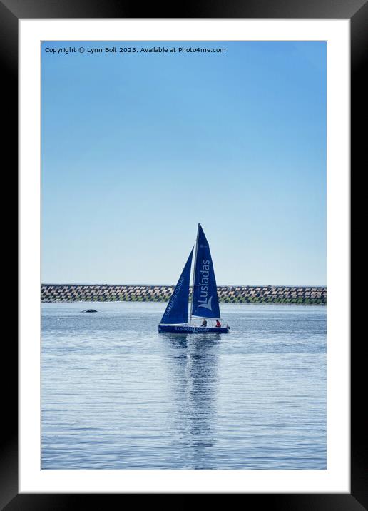 Blue Sails in the Sunshine Framed Mounted Print by Lynn Bolt