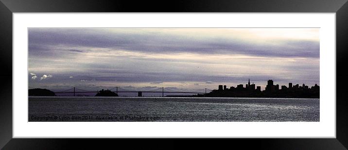 San Francisco Skyline Framed Mounted Print by Lynn Bolt