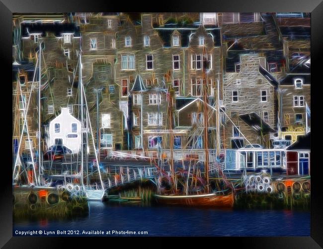 Lerwick Harbour Shetland Framed Print by Lynn Bolt
