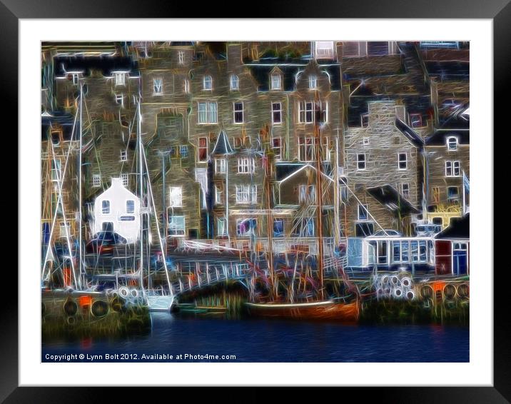 Lerwick Harbour Shetland Framed Mounted Print by Lynn Bolt