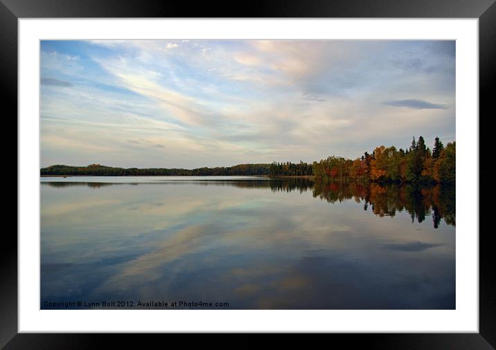 Pirie Lake New Brunswick Framed Mounted Print by Lynn Bolt