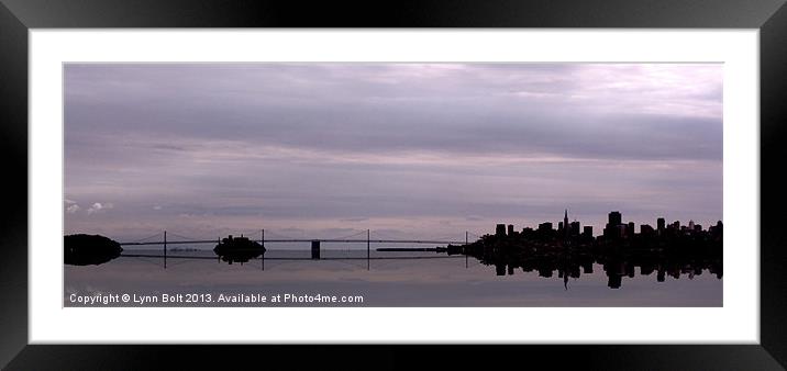 San Francisco Skyline Framed Mounted Print by Lynn Bolt