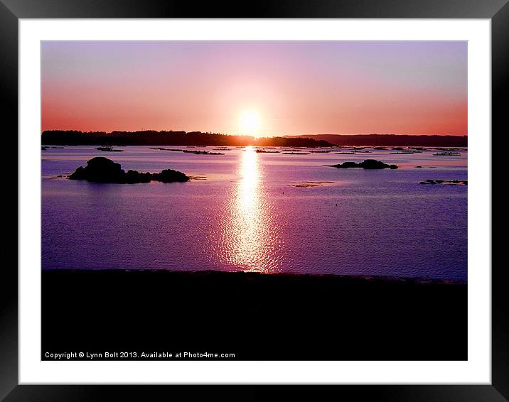 Galician Sunset Framed Mounted Print by Lynn Bolt