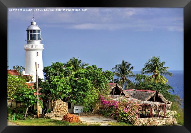 Lighthouse Santiago De Cuba Framed Print by Lynn Bolt