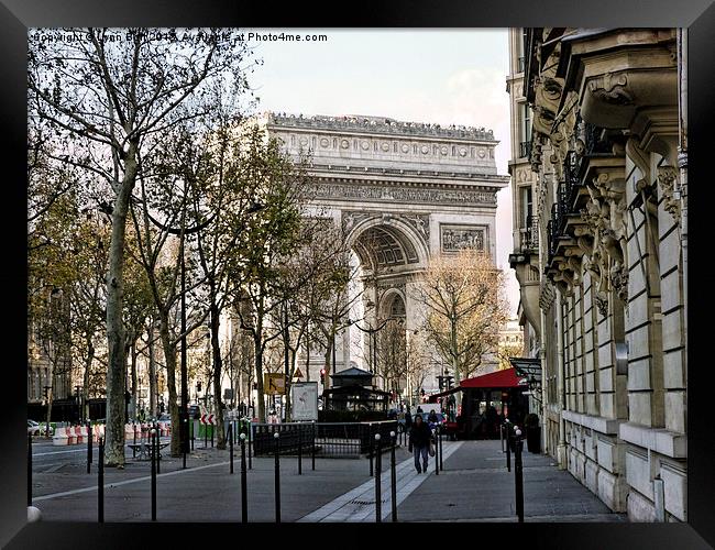 The Arc de Triomphe Paris Framed Print by Lynn Bolt