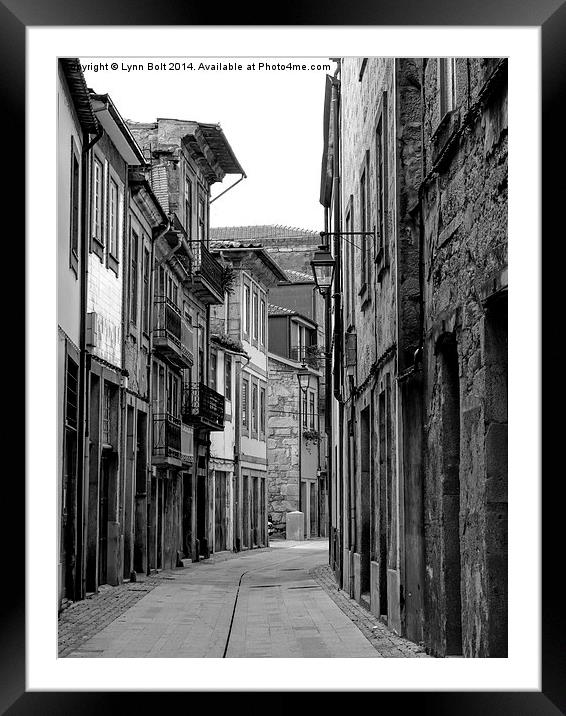 Back Street Oporto Framed Mounted Print by Lynn Bolt