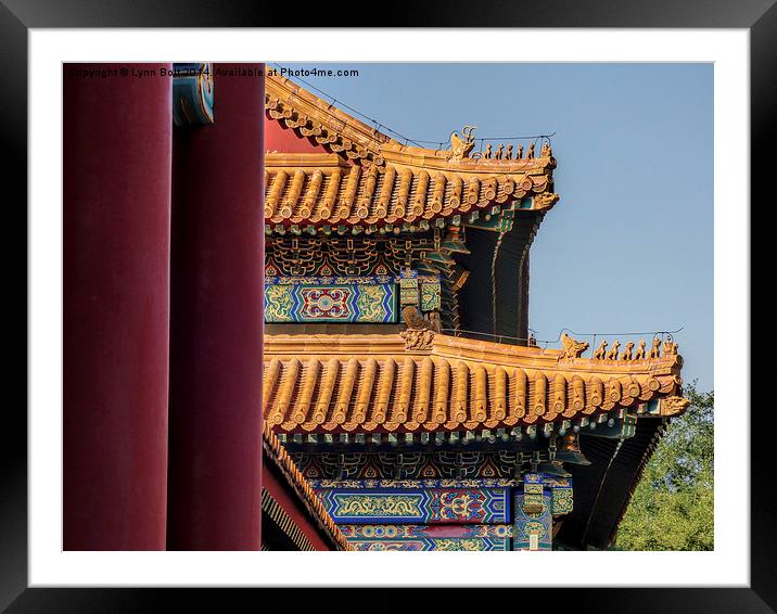  Chinese Roofs Framed Mounted Print by Lynn Bolt