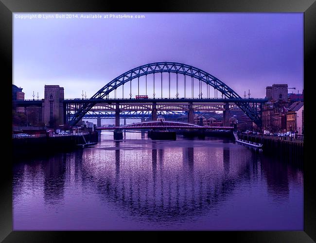 Tyne Bridges Framed Print by Lynn Bolt