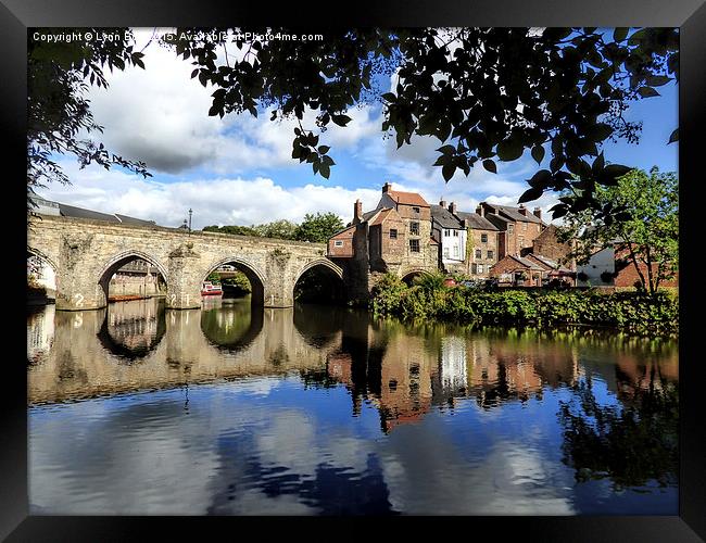 Elvet Bridge, River Wear, Durham, England  Framed Print by Lynn Bolt