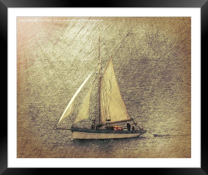 Sailing Ship Framed Mounted Print by Lynn Bolt