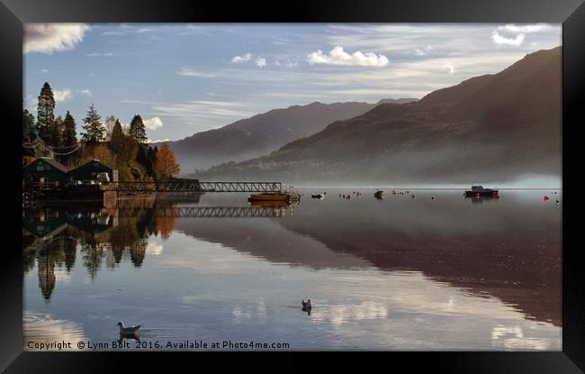 Autumn Mist on Loch Goil Argyll Framed Print by Lynn Bolt