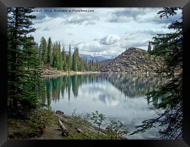 Moraine Lake Canadian Rockies Framed Print by Lynn Bolt