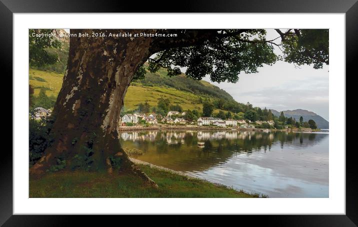 Village by the Loch Framed Mounted Print by Lynn Bolt