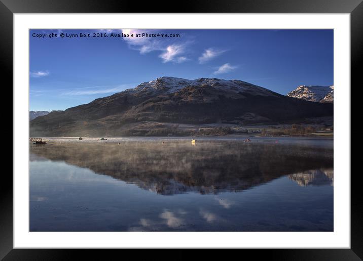 Reflections in the Loch Framed Mounted Print by Lynn Bolt