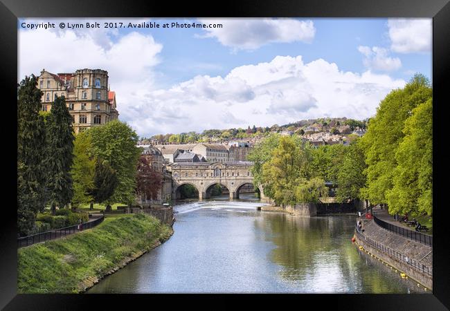 Pulteney Bridge Bath Framed Print by Lynn Bolt