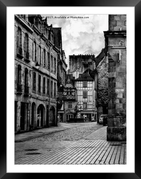 Quimper Street Framed Mounted Print by Lynn Bolt