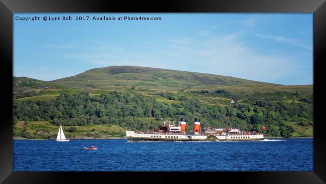 Paddle Steamer Waverley Framed Print by Lynn Bolt