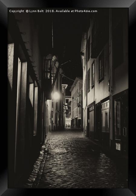 Back Street in Funchal Framed Print by Lynn Bolt