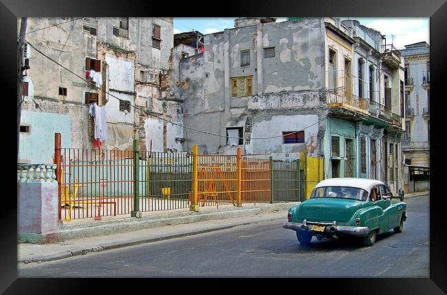 Old Havana Town Framed Print by Lynn Bolt