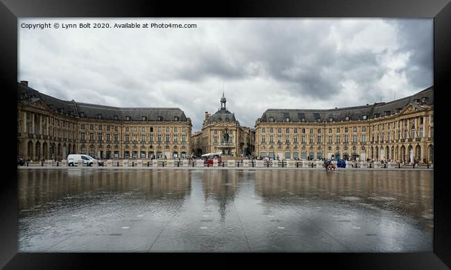 Water Mirror Bordeaux Framed Print by Lynn Bolt