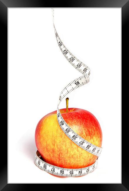 Measure Your Apple Framed Print by Steve Brand