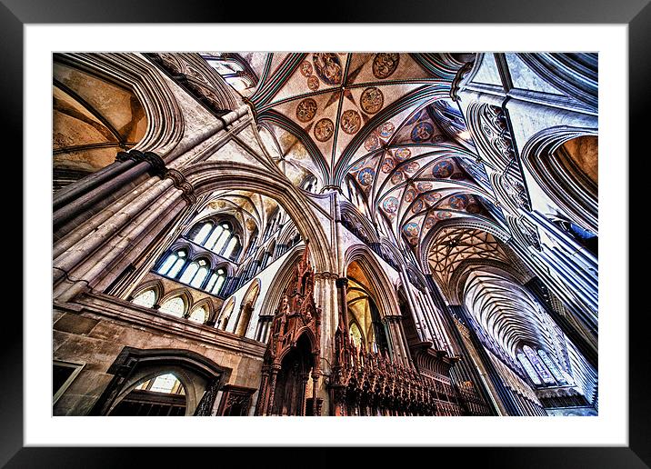 Salisbury Cathedral Framed Mounted Print by Lee Martin