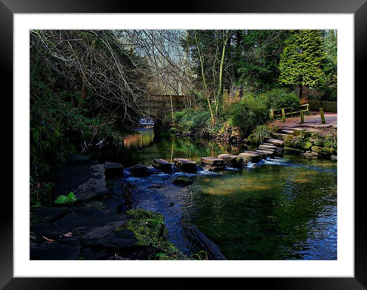 Stepping Stones Framed Mounted Print by Richie Fairlamb