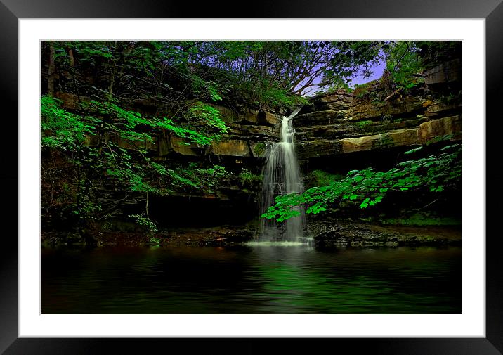  Summerhill Force Framed Mounted Print by Richie Fairlamb