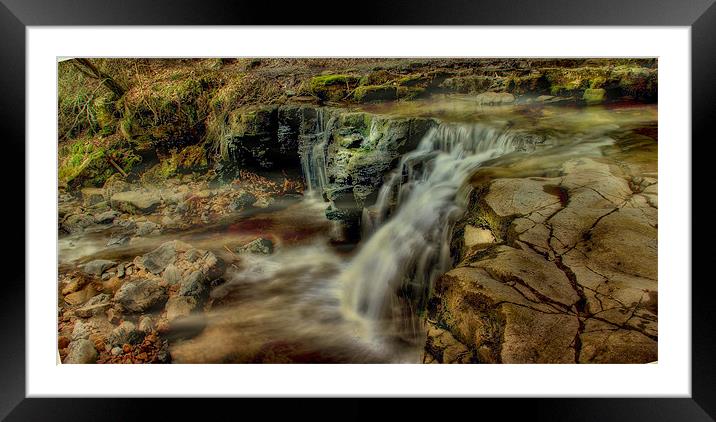 Lower Ashgill Falls Framed Mounted Print by Richie Fairlamb
