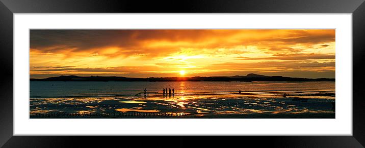 Rhosneigr Bay Panoramic Framed Mounted Print by Simone Williams