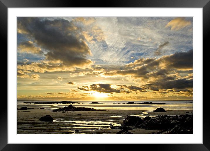 Big Golden Sky Framed Mounted Print by Simone Williams