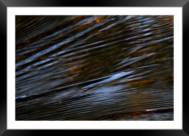 Flow Framed Mounted Print by Simone Williams