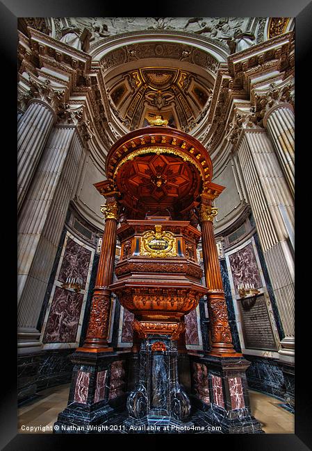 Pulpit Framed Print by Nathan Wright