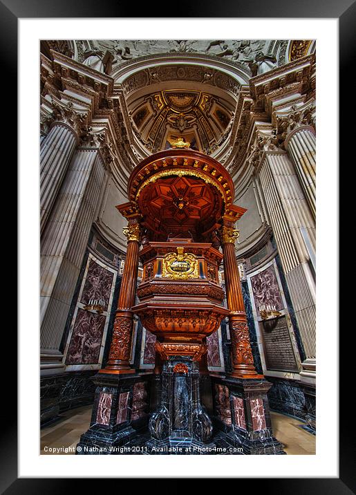 Pulpit Framed Mounted Print by Nathan Wright