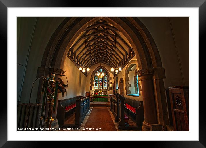 Inside St Marys Framed Mounted Print by Nathan Wright
