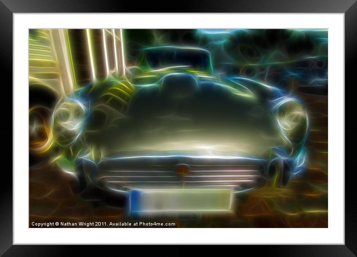 Abstract Jag Framed Mounted Print by Nathan Wright