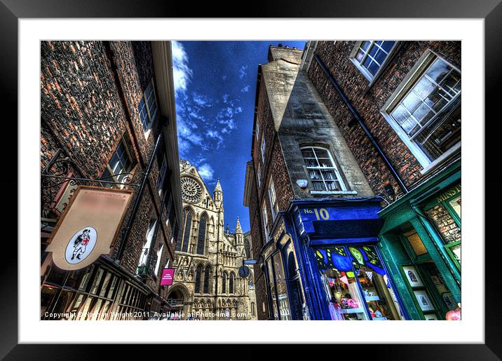 York street Framed Mounted Print by Nathan Wright