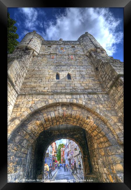 York archway Framed Print by Nathan Wright